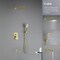 Kibi Cube Pressure Balanced 3-Function Shower System with Rough-In Valve, Brushed Gold KSF406BG - alternate 4